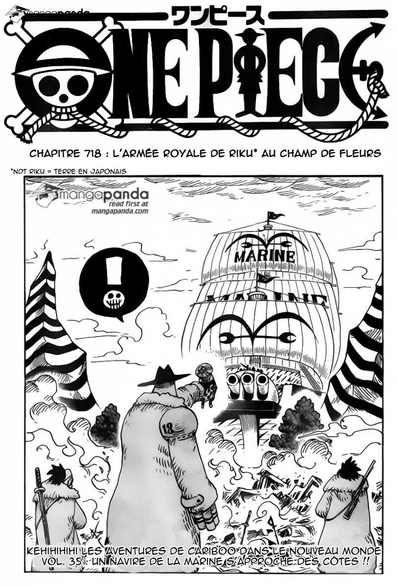 Lecture en ligne One Piece 718 page 2