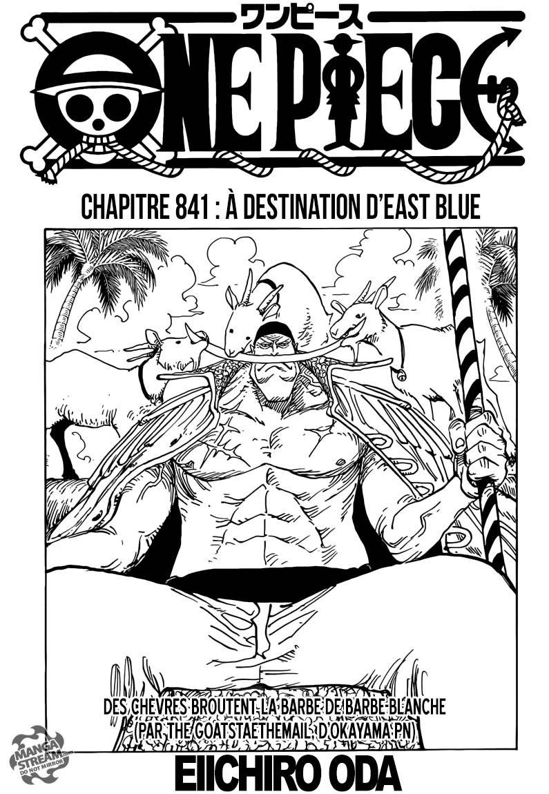 Lecture en ligne One Piece 841 page 2