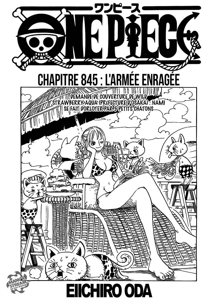 Lecture en ligne One Piece 845 page 2