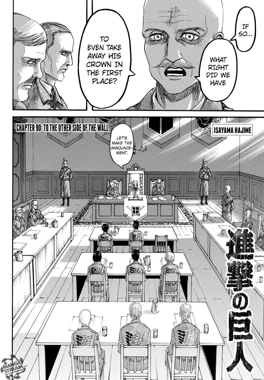Lecture en ligne Shingeki No Kyojin 90 page 3
